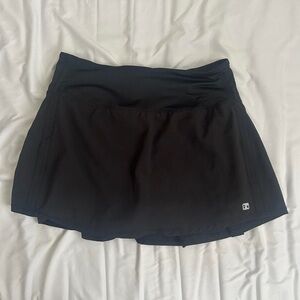 Hind Black Sports Skort